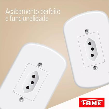 Imagem de Tomadas 10A/20A Interruptores Paralela/Simples Placa Cega Linha Blanc Parafuso