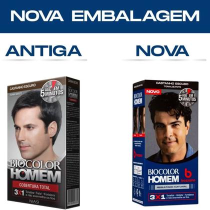 Imagem de Tonalizante Capilar Castanho Escuro Biocolor Homem - Bozzano