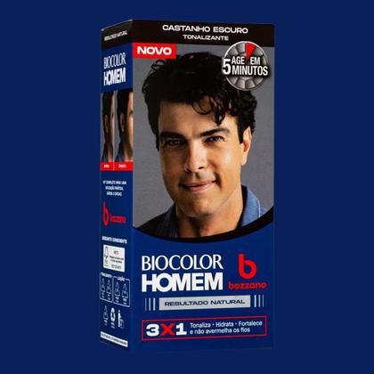 Imagem de Tonalizante Capilar Castanho Escuro Biocolor Homem - Bozzano