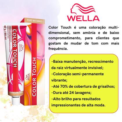 Imagem de Tonalizante Color Touch 8/71 Louro Claro Marrom Acinzentado + Ox  Wella