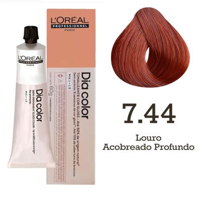 Imagem de Tonalizante Dia Color 7.44 + Cr Revelador 15vol 120ml Loreal
