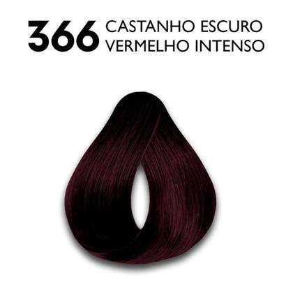 Imagem de Tonalizante haskell 366 castanho escuro vermelho intenso
