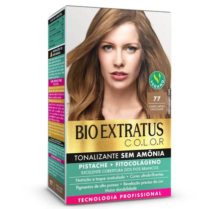 Imagem de Tonalizante Sem amônia Bio Extratus Color Louro Médio Chocolate 77