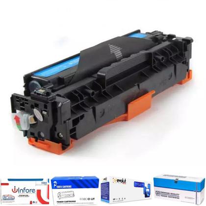 Imagem de Toner Cf411a 411a 411 Compatível M452dw M452dn M477fdw Ciano