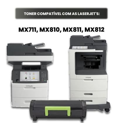 Imagem de Toner Compatível Com Lexmark 62bx 62d4x00 Preto 624x 45k