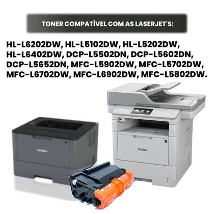 Imagem de Toner tn3442 Compatível 8K para impressora DCP-L5652DN