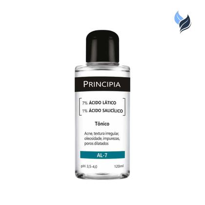 Imagem de Tônico 7% Ácido Lático + 1% Ácido Salicílico Principia Skincare AL-7 com 120ml - PRINCIPIA
