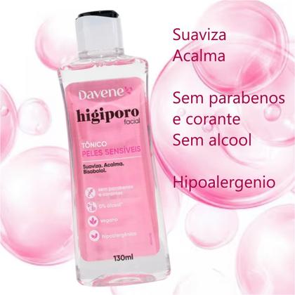 Imagem de Tônico Água Micelar e Algodão Higiporo Pele Sensível 130ml