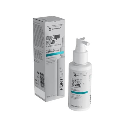 Imagem de Tônico Capilar Antiqueda DuoXidil Homme Crescimento Barba e Cabelo 100ml FortLife