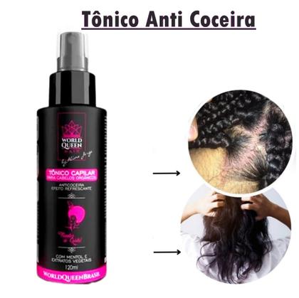 Imagem de Tônico Capilar Fortalecedor Antiqueda Anticoceira Para Todos Tipos de Cabelo Trancas Ou Mega Hair