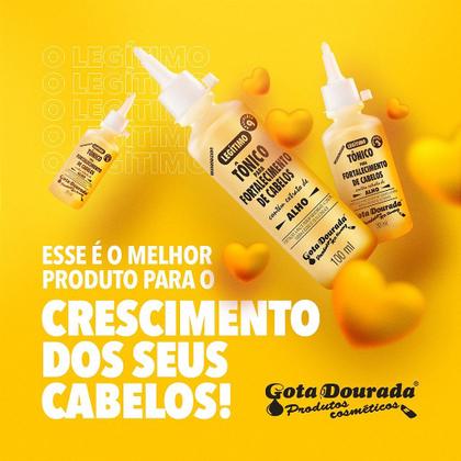 Imagem de Tônico Capilar Gota Dourada Fortalecimento Alho 100ml - Tratamento Intensivo