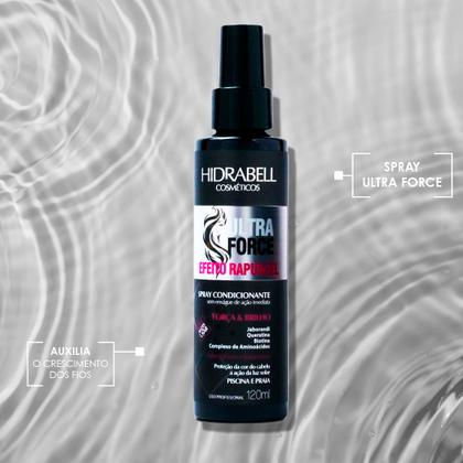 Imagem de Tônico Crescimento Rápido e Fortalecimento Diário Capilar Ultra Force Efeito Rapunzel 120ml Hidrabell