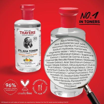 Imagem de Tônico esfoliante Thayers 2% AHA com ácido glicólico 360mL