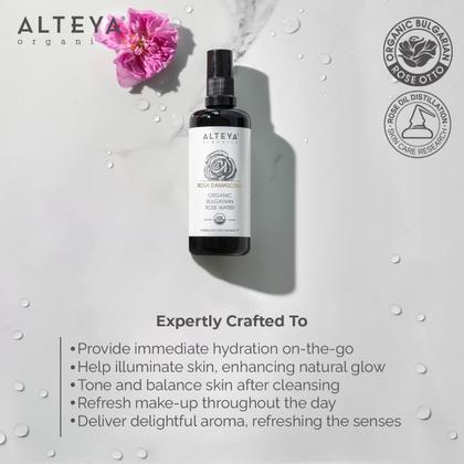 Imagem de Tônico facial Alteya Água de rosas de alta potência 200 ml USDA orgânico