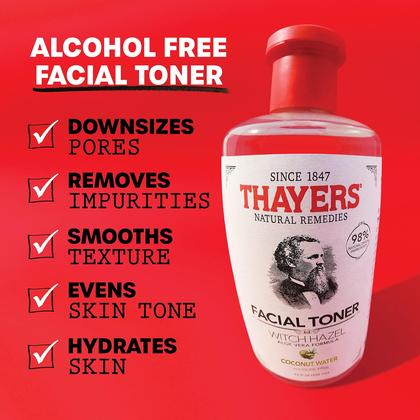 Imagem de Tônico facial THAYERS Água de coco sem álcool Witch Hazel 355ml