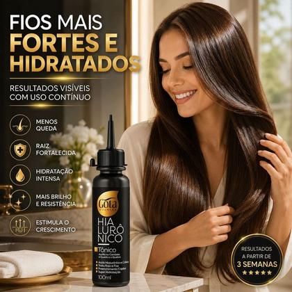 Imagem de Tônico Hialurônico Gota Dourada Fortalecimento dos Cabelos 100ml