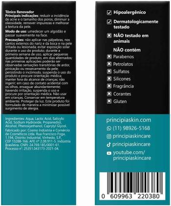 Imagem de Tônico Principia 7% Ácido Lático + 1% Ácido Salicílico AL-7 120ml