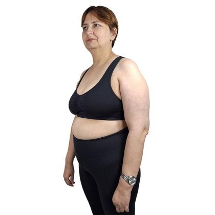 Imagem de Top Academia Selene Nadador Sem Costura Plus Size