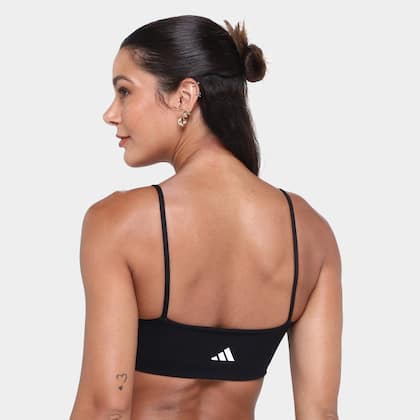 Imagem de Top Adidas Essentials Suporte Leve Feminino