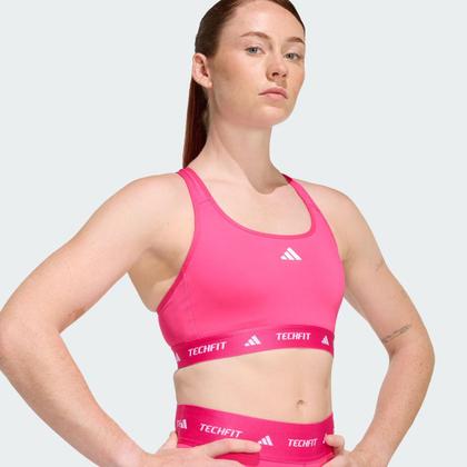 Imagem de Top Adidas Techfit Feminino Rosa