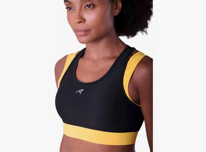 Imagem de Top Authen 2 Em 1 Corrida Dupla Face - Amarelo, Compressão