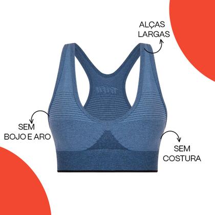 Imagem de Top Básico Original Trifil Sem Costura Sport Sem Bojo e Sem Aro Academia Feminino