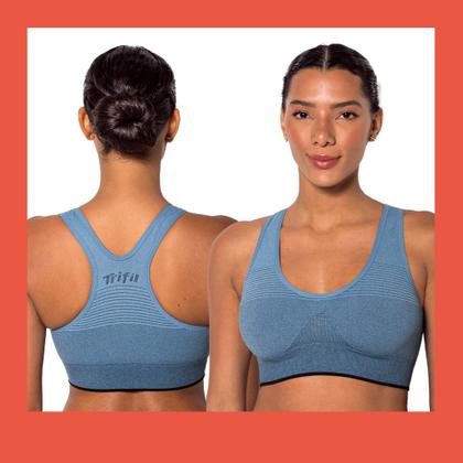 Imagem de Top Básico Original Trifil Sem Costura Sport Sem Bojo e Sem Aro Academia Feminino