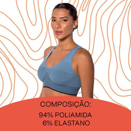 Imagem de Top Básico Original Trifil Sem Costura Sport Sem Bojo e Sem Aro Academia Feminino