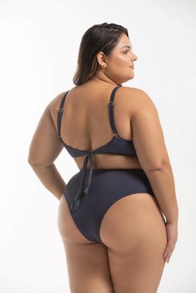 Imagem de Top Biquíni Fixo com Alças Reguláveis Sem Bojo