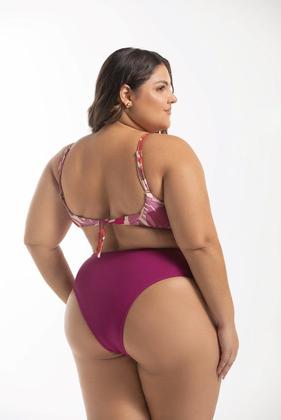 Imagem de Top Biquíni Fixo com Alças Reguláveis Sem Bojo