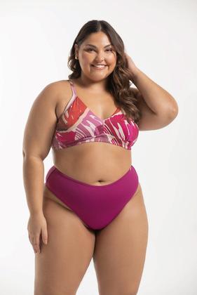 Imagem de Top Biquíni Fixo com Alças Reguláveis Sem Bojo