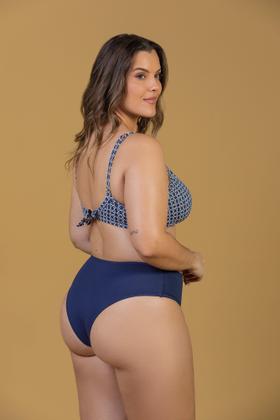 Imagem de Top Biquíni Fixo com Alças Reguláveis Sem Bojo