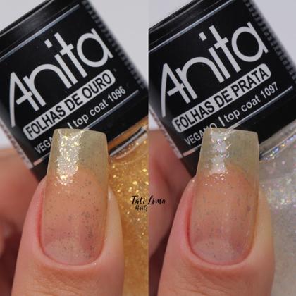 Imagem de Top Coat Folhas de Ouro 10ml Coleção Joias da Anita 1096 -