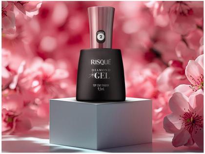 Imagem de Top Coat Risqué Diamond Gel Fixador - Cremoso Hipoalergênico 9,5ml