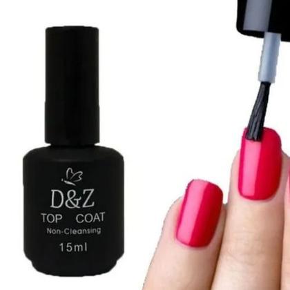 Imagem de Top Coat Selante Unhas Preto 15ml - D&Z