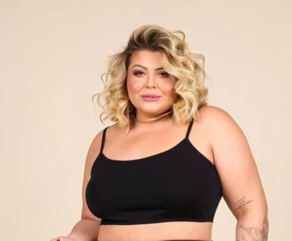Imagem de Top Cropped Blusinha Malha Sexy Alça Plus Size Gordinhas Modernas