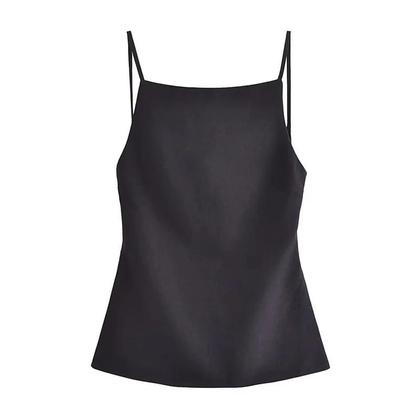 Top Cropped Preto Sem Mangas e Costas Nuas - Sexy para Festa e Verão Imagem de Top Cropped Preto Sem Mangas e Costas Nuas - Sexy para Festa e Verão