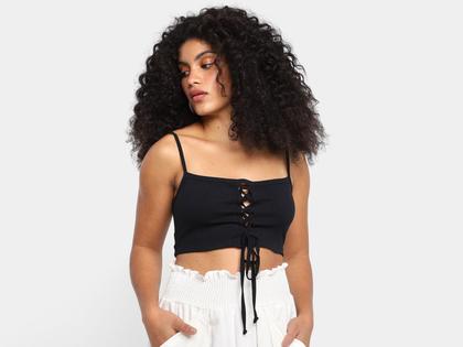 Imagem de Top Cropped Vista Magalu Amarração Costas