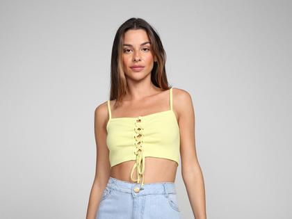 Imagem de Top Cropped Vista Magalu Amarração Costas