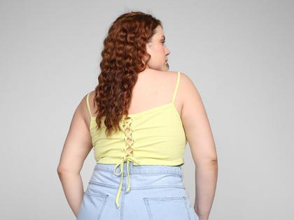 Imagem de Top Cropped Vista Magalu Amarração Costas