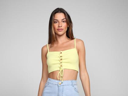 Imagem de Top Cropped Vista Magalu Amarração Costas