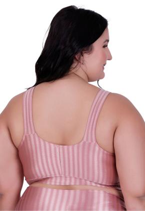 Imagem de Top de Academia Grande Plus Size New Zig 3D Liso 46 48 50- c7 NICOLE PLUS