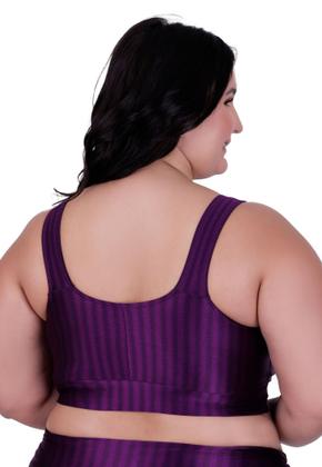 Imagem de Top de Academia Grande Plus Size New Zig 3D Liso 46 48 50- c7 NICOLE PLUS