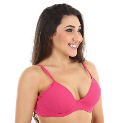 Imagem de Top de biquini meia taça sem bojo com aro sustentação e alça de regulagem busto avulso todo forrado