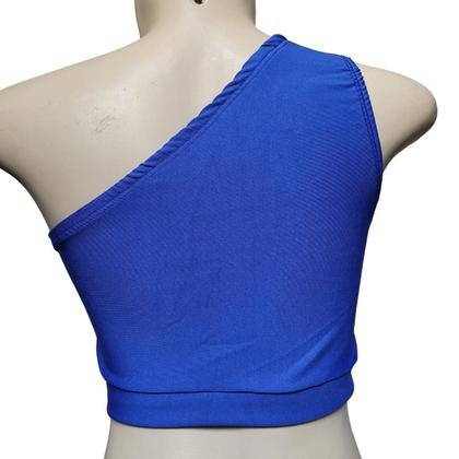 Imagem de Top de um ombro só com bojo removivel suplex fitness Treino