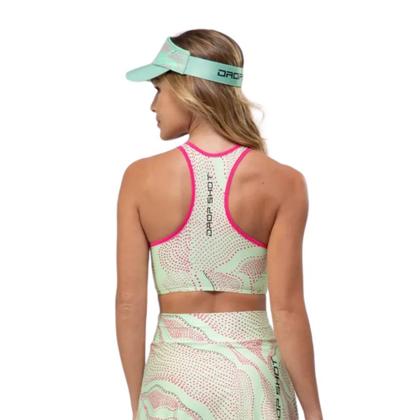Imagem de Top Drop Shot Greta - Verde e Rosa
