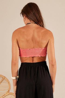 Imagem de Top Faixa com Lastex Salmão Yacamim F8