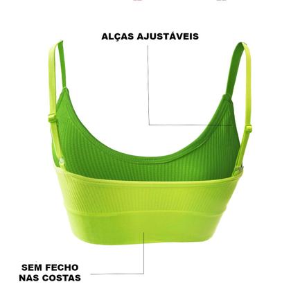 Imagem de Top Feminino Academia Fitness Alça Ajustável Básico Com Bojo