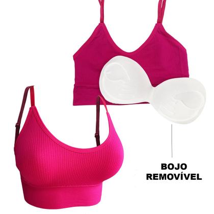 Imagem de Top Feminino Academia Fitness Alça Ajustável Básico Com Bojo