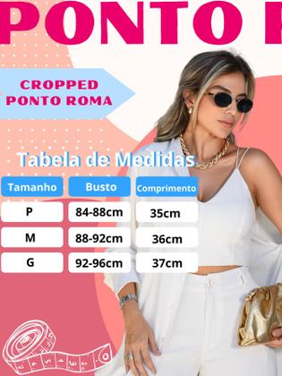 Imagem de Top Feminino Alcinha Alça Finas Cropped tecido duplo confortável da moda